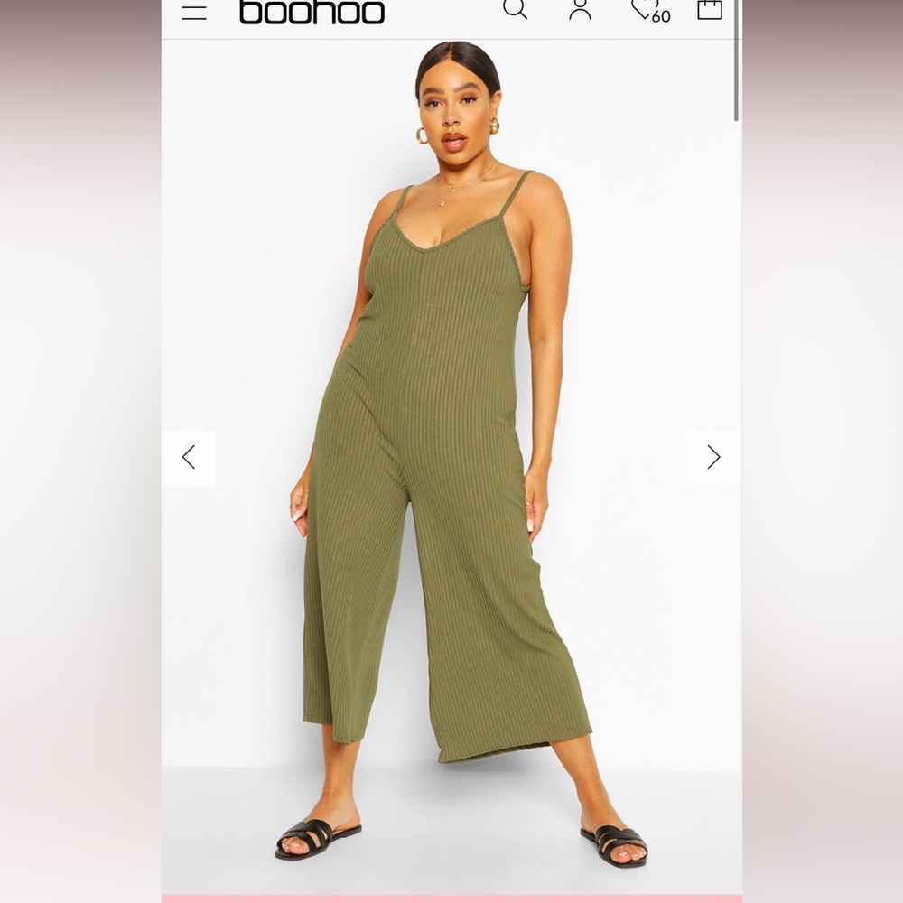 Plus size olive green jumpsuit size 20